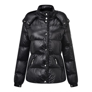 RARE威雅女装 2025冬季新款女士外套加厚保暖连帽羽绒服