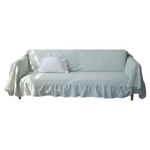 全棉沙发盖布夏季通用防滑全包沙发套罩垫子薄棉沙发靠背扶手盖巾