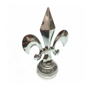 大双钩枪头304不锈钢小尖头枪尖围栏杆圆管防攀庭院25管装饰盖帽