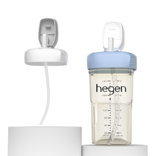 适配hegen直饮吸管杯盖赫根奶瓶配件学饮喝水杯盖子geien储物盖