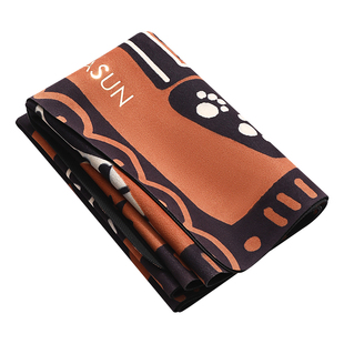 DMASUN「萌喵乐章」瑜伽铺巾便携超薄可折叠橡胶防滑旅行麂皮绒垫