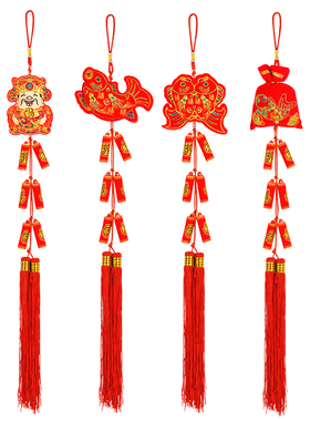 挂件辣椒串布置春节新年