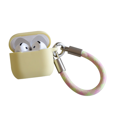 油头鸥原创奶黄壳AirPods Pro3保护套适用于苹果四代airpods4高级蓝牙简约Pods3硅胶连体软壳C口pro2代耳机壳