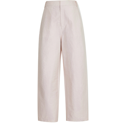 夏莫卡通勤高腰九分奶奶裤