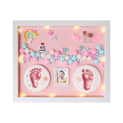 百天满月周岁手足印泥男女出生礼