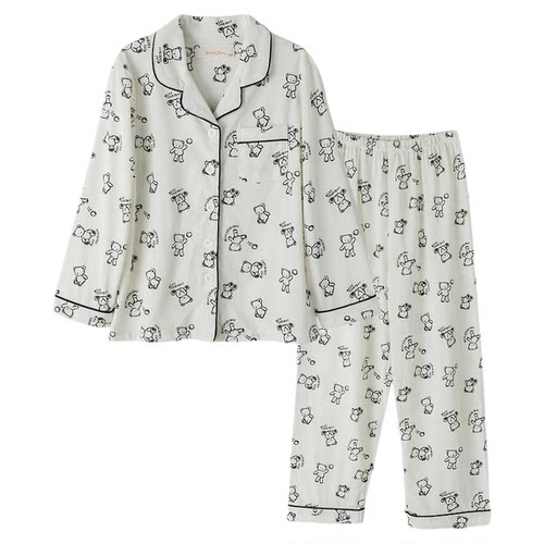 女童全棉春秋睡衣2025新款儿童女孩a类纯棉秋季家居服春秋季套装