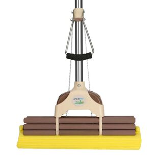 好太太海绵拖把33cm滚轮式吸水拖把头家用胶棉拖把免手洗地拖墩布