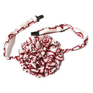 21新款中国工商银行女士条纹头花丝巾蝴蝶结职业别针胸花带子领花