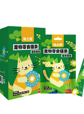 海之格猫条72支整盒猫粮零食撸猫训练猫湿粮精磨流质肉泥肉条营养