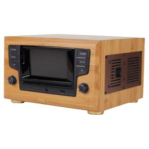 英国实木迷你hifi功放usbcd机