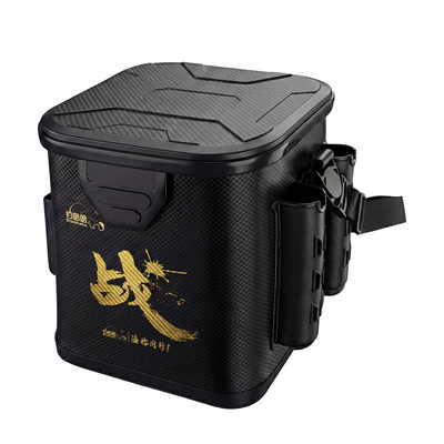 新款可坐装鱼桶活鱼箱多功能打水桶钓箱可背可提渔具矶钓桶路亚桶