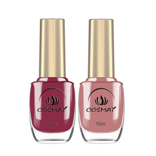 【新手2件套】指甲油套装初学者免烤快干持久无味透明裸色显白秋