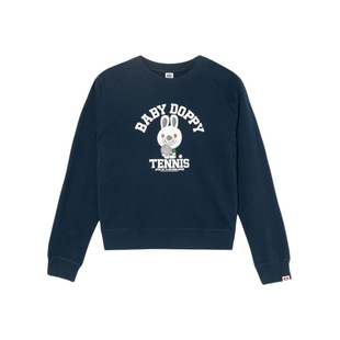 APEE女装春夏网球萌兔印花潮流舒适圆领卫衣S251A6Q