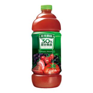 农夫山泉农夫果园450ml混合果蔬桃子橙汁凤梨芒果葡萄汁1.25L整箱