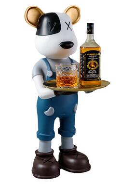 kaws落地雕塑卡通道具暴力熊公仔