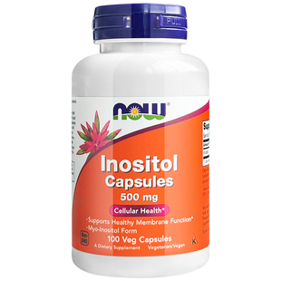 诺奥（NOW Foods）肌醇维生素b8胶囊100粒成人女性inositol高含量