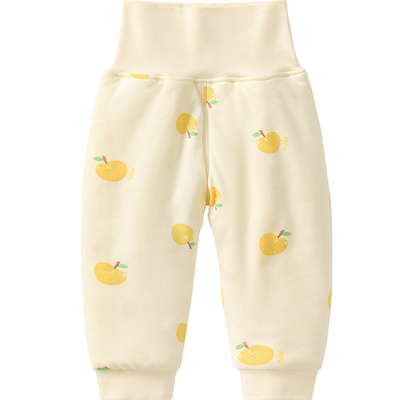 宝宝春秋冬季夹棉保暖高腰裤