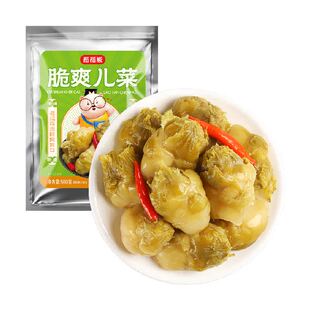 稻稻熊脆爽儿菜老坛泡儿菜脆嫩酸爽泡菜下饭菜即食酱菜