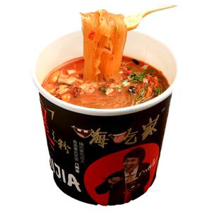 嗨吃家金汤爆粉6桶八两金明星版爆肚粉酸辣粉老北京味螺蛳粉食品
