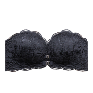 双前扣美背专用小胸聚拢无肩带防滑夏季加厚3.5CM内衣显大抹胸女