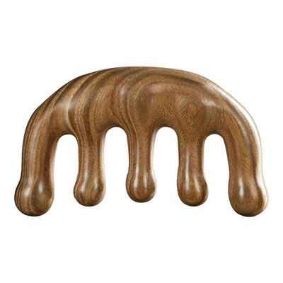 初心多功能檀木梳按摩梳