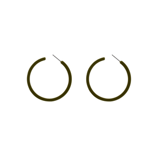 ins风亚克力大圆圈牛油果绿耳环女时尚个性气质耳钉简约百搭耳饰