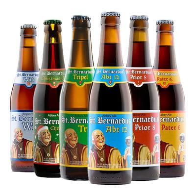 【圣伯纳】12号6号8号10号圣诞330ml*24瓶比利时进口修道院系列