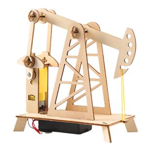 diy油田磕头机抽油机 小学生科学小制作小发明儿童益智拼装材料包