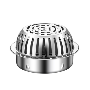 加厚304不锈钢天台下水道地漏盖屋顶天台过滤罩PVC管排水防堵网罩