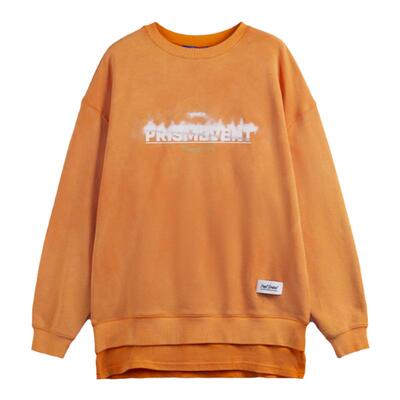 PMET复古做旧休闲印花卫衣