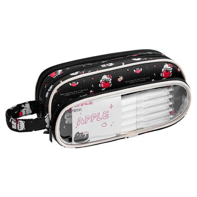 可爱手提笔袋女生高颜值文具袋