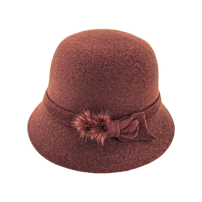 羊毛帽子女款2025新款冬季渔夫帽
