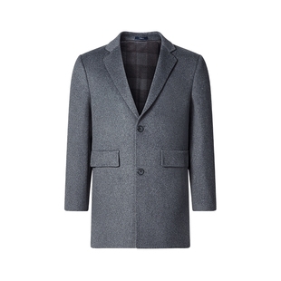 【可拆卸内胆】SHANSHAN杉杉中长款毛呢大衣休闲男士冬季羊毛外套