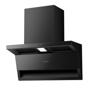 万和小双翼V9LS顶侧双吸抽排油烟机26风量家用大吸力智旋洗红外