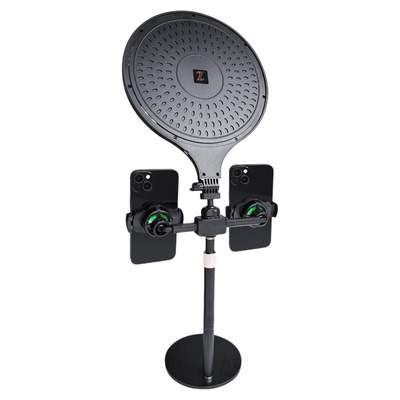 直播设备全套双机位散热桌面支架