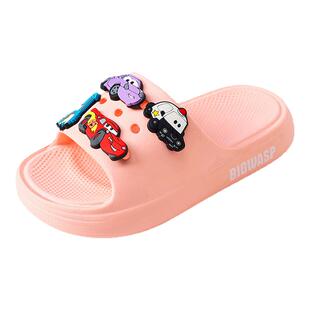 大黄蜂儿童拖鞋男童浴室洗澡防滑宝宝男孩小汽车新款室内静音凉拖