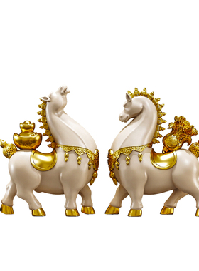 马年马上有钱招财进宝马摆件
