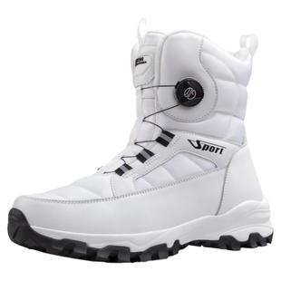 冬季雪地靴男防水防滑保暖棉鞋男鞋加厚东北男士外卖骑手防寒靴男