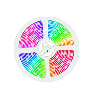 LED电池盒变色灯带遥控控制RGB七彩防水灯条DIY夜摊装饰氛围灯5V