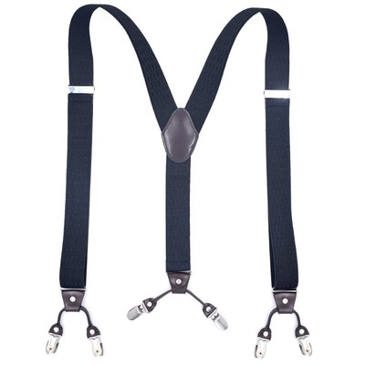 英伦吊裤带六夹背带夹百搭男商务