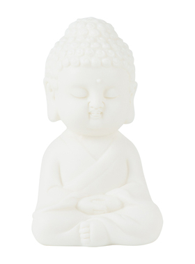 清澜羊脂玉瓷如来茶玩茶宠精品