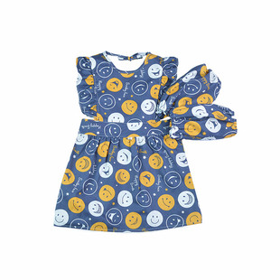 宝宝纯棉罩衣女童儿童秋冬季男反穿衣小孩吃饭衣防水婴儿无袖围裙