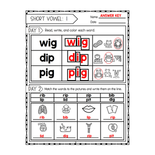 phonics小学自然拼读练习作业纸英语元音辅音混合音趣味学习题纸