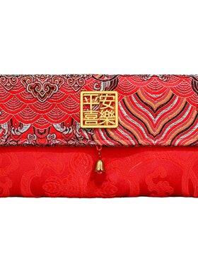 2026春节通用压岁包马年红包福袋织锦布艺万元利是封新年奖金礼包