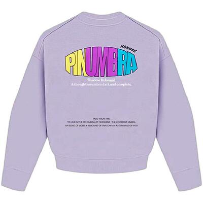 原创设计精梳棉糖果字母卫衣