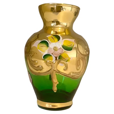 海外代购穆拉诺玻璃花卉艺术花瓶