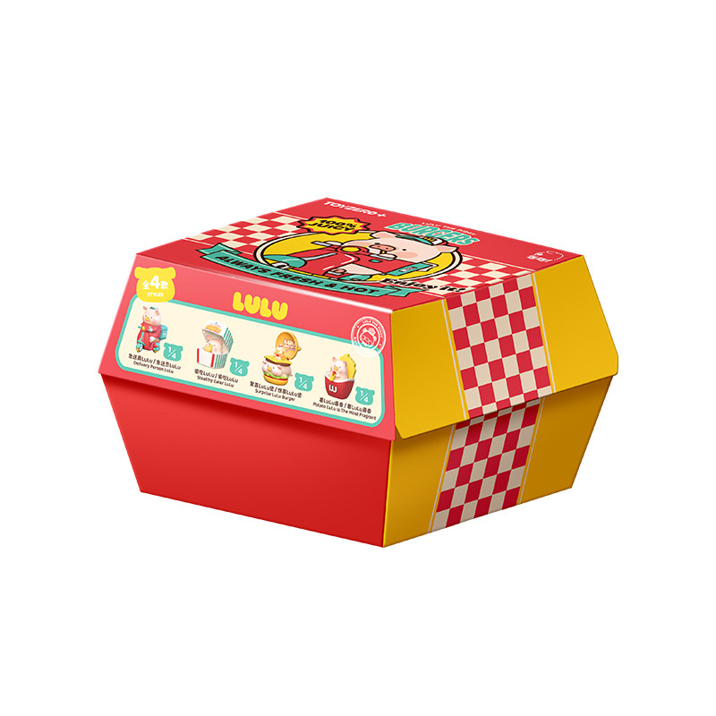 【现货】零加罐头猪LuLu猪汉堡急送可动盲盒可爱女生礼物潮玩摆件