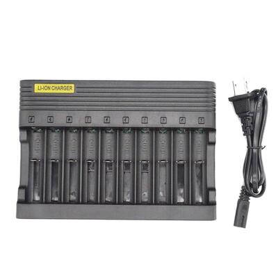 10节18650充电器中性12快充