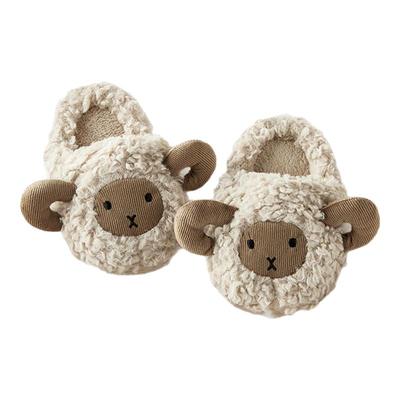 儿童拖鞋秋冬季保暖可爱毛绒