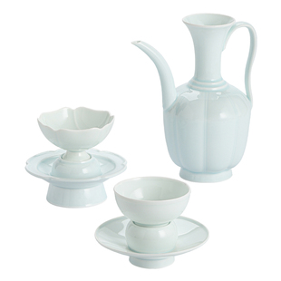 景德镇官方陶瓷影青釉健康白瓷新款茶壶茶具套装高档礼盒装送礼